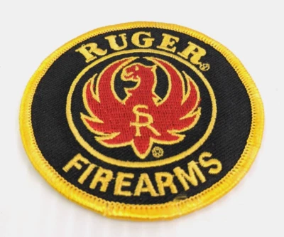Vintage Patch Ruger Firearms Hat Shirt Bag Patch Embroidered Logo 3" - Image 1 of 4