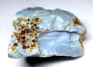 Opale blu naturale australiano non trattato 225,1 ct certificato terra grezzo certificato non trattato - Foto 1 di 6