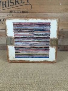45 RPM Rustic Decorative 7" Vinyl record storage cabinets Box - Foto 1 di 13