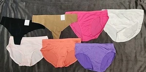 7pr Auden, Hanes Briefs/Thong Panties, Multi-Colors, Size Large - Picture 1 of 4