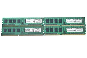 Lot of (4) Crucial 2Gb DDR3 PC3 CT25664BA  240-pin DIMMs - Tested & Works - Picture 1 of 1
