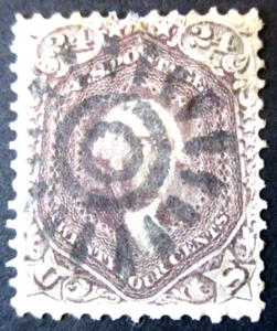 Buffalo Briefmarken: Scott #70d blass/grau/violett, sehr guter Zustand - Zahnrad abbrechen, CV = 2.350 $ - Bild 1 von 2