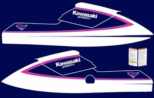 KAWASAKI 650 SX 1990 JETSKI / GRAPHIC SET / KIT DECAL / STICKERS - Picture 1 of 2