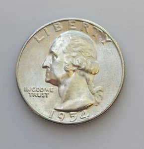 1954-S San Francisco Washington Silver Quarter Gem Brilliant Uncirculated - Picture 1 of 2