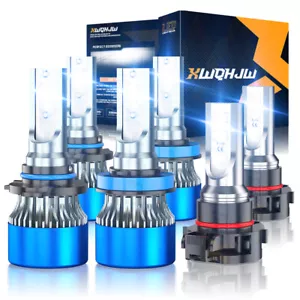 For Chevy Silverado 1500 2500 2007-2015 - 6500K LED Headlights +Fog Bulbs Kit - Picture 1 of 13