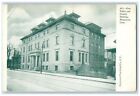 c1905's New Police And Charity Building Bridgeport Connecticut CT Trees Postcard
