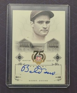 2014 Panini Hall of Fame Bobby Doerr Red Sox HOF Signatures