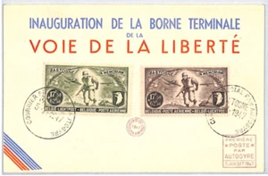 BELGIUM WW2 Liberation Card *BASTOGNE* (USA Military) Stamps 1947 AUTOGYRO PX222 - Picture 1 of 10
