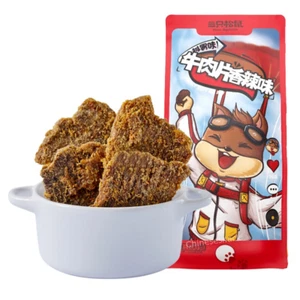 100 g Tre Scoiattoli Fette di Manzo Piccante Snack Jerky di Manzo Essiccato - Foto 1 di 2