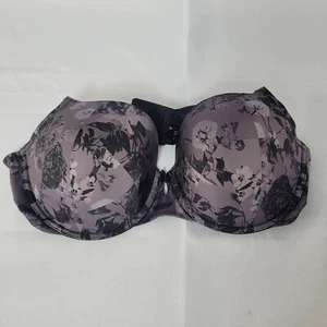 Torrid Curve Floral 360 Back Smoothing Push Up T Shirt Bra Underwire Size 40DD - Picture 1 of 12