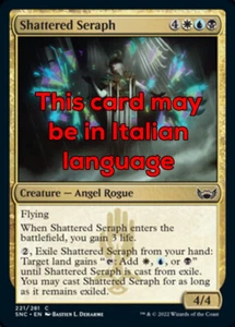 MTG SHATTERED SERAPH FOIL EXC - SERAFINA FRANTUMATA 221 - SNC - MAGIC - Imagen 1 de 1