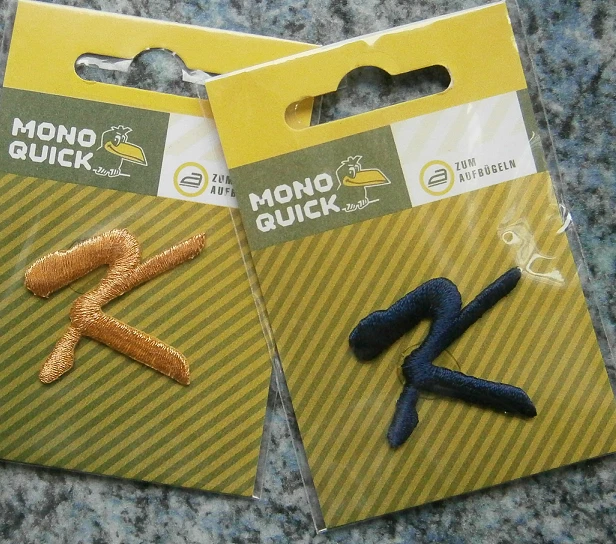 MONO QUICK Initialen, Buchstaben, Monogramm, Gold, Ultramarin