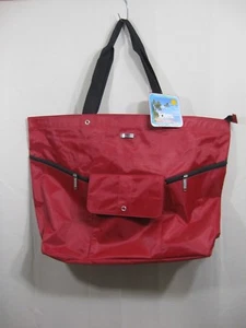NWT Totes Jumbo Nylon Bag Red Style # TH4854XMAS - Picture 1 of 6