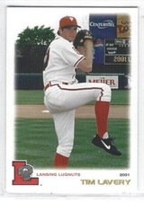 2001 Lansing Lugnuts (Class A-Chicago Cubs) Tim Lavery