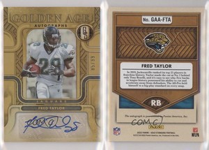 2022 Panini Gold Standard Golden Age Auto /99 Fred Taylor #GAA-FTA Auto