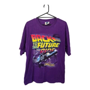 Back To The Future Purple Vintage Size X-Large Cotton Mens T-Shirt 1996 - Picture 1 of 2