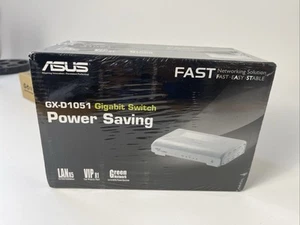Asus GX-1051 Gigabit Switch Risparmio energetico - Nuovo sigillato nella scatola! Mac Windows - Foto 1 di 5