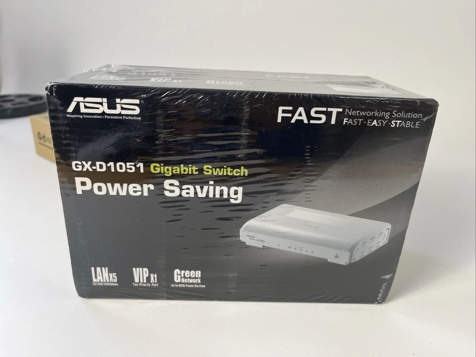 Asus GX-1051 Gigabit Switch Power Saving - New Sealed In Box! Mac Windows - Image 1 of 4
