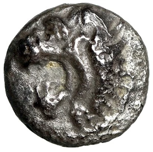Pisidia, Selge AR Hemiobol "Roaring Lion / Astragalos" Rare Extremely Fine - Picture 1 of 5