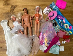 Vintage Barbie Lot Skipper Ken Clothes Accessories - Picture 1 of 10