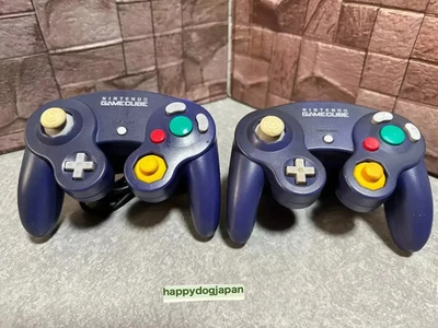 Nintendo GAME CUBE Purple 2 Controllers DOL-003 Working Tested From JAPAN #2 - Image 1 of 4