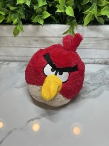 Angry Birds roter Plüschvogel 5 Zoll Stofftier Spielzeug 2010 Commonwealth Toys ohne Ton - Bild 1 von 7