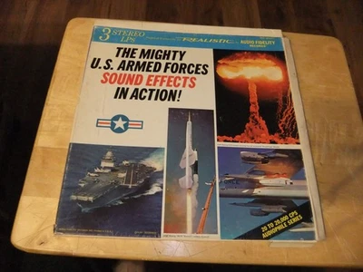 1967 Mighty U.S. Armed Forces Sound Effects in Action! 3xLP VINYL GD+/GD COND - Image 1 of 4