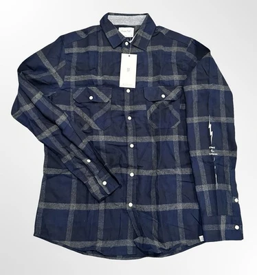 Sovereign Code Shirt Mens Small Plaid Flannel Pearl Snap Long Sleeve Casual - Image 1 of 4