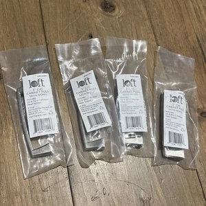 Tirador de gabinete/cajón 3” níquel satinado nuevo en paquete sellado juego de 4 herrajes de loft - Imagen 1 de 4