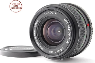 [Exc+5] Lente Gran Angular Prime MF Minolta MD W.ROKKOR 28mm f/2.8 de JAPÓN... - Imagen 1 de 4