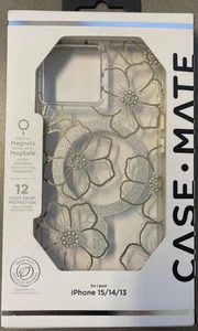Case-Mate iPhone 15/14/13 Floral Gems Case MagSafe Brand New - Picture 1 of 1