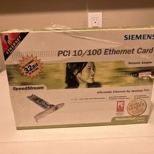 Siemens PCI 10/100 Ethernet Card For Desktop PCs, New - Zdjęcie 1 z 3