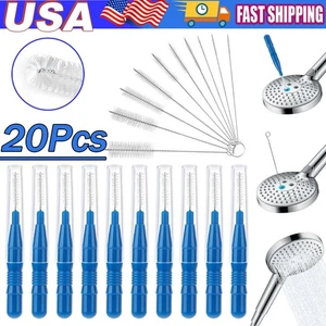 20 Pcs Shower Head Cleaning Brush Set - Anti-Clogging Small Pore Gap Brushes - Bild 1 von 15