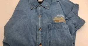 Disney Lady & The Tramp II XL besticktes Langarmhemd Denim Style - Bild 1 von 5