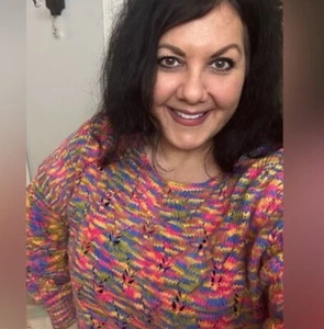 Wild Fable Ladies plus size 4X multicolored sweater $28 new - Picture 1 of 3