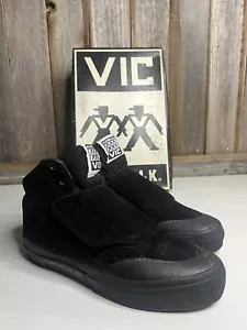 Zapatos de Patineta Retro De Colección De Retro Airwalk VIC Victim Negros Para Hombre Talla 6 1/2 RAROS - Imagen 1 de 7
