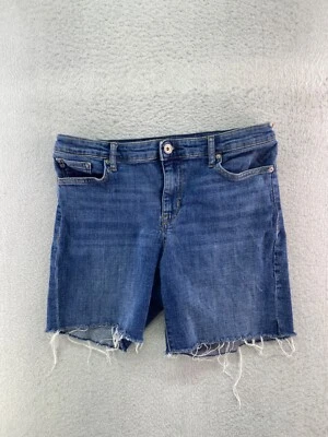 Chaps Womens Size 8/29 Medium Wash Mid Rise Cutoff Denim Jean Shorts - Image 1 of 4