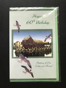 Happy 60th Birthday Thinking Of You on your Birthday Unisex Ducks Farm Country  - Picture 1 of 7