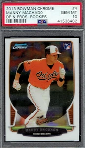 2013 Bowman Chrome 4 Manny Machado.  PSA 10 GEM MINT.  (4153-C). - Picture 1 of 2