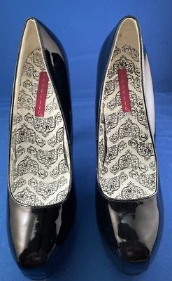 Bordello Teeze-06 Negro Sexy Plataforma Tacón de Aguja Bomba Talla 9 Foto 1 de 4