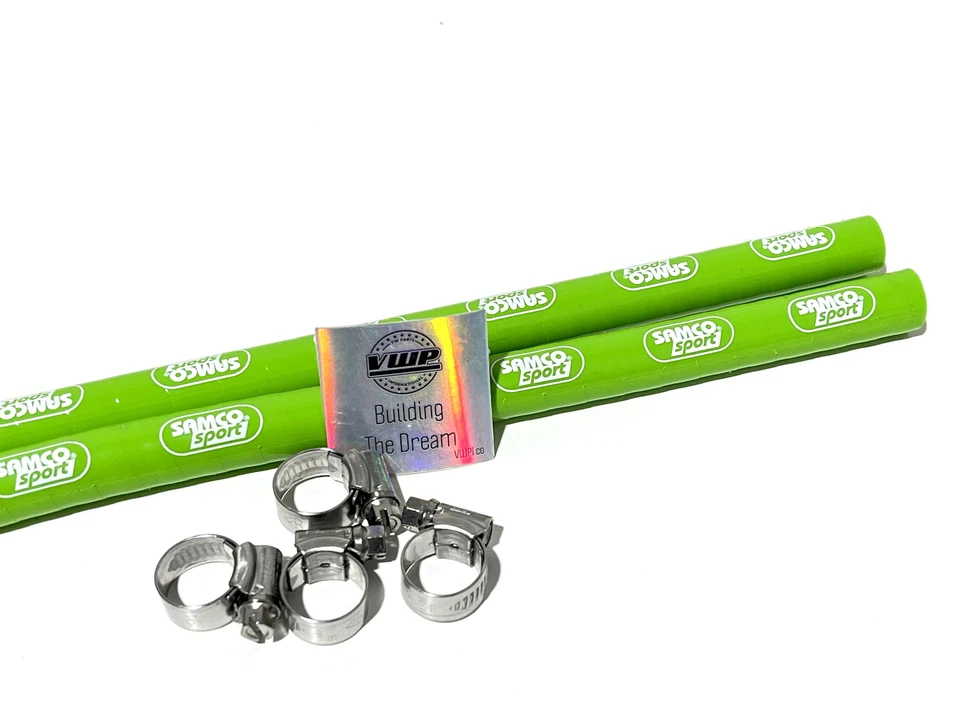 Samco Sport Silicone Fuel Hoses Kit Green for VW Golf MK2 G60 MK3 VR6 MK4 MK5 R - Image 1 of 4