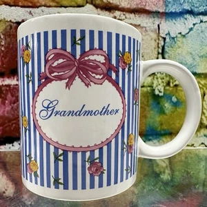 Grandmother Matrix Gerdau Stanley Papel Coffee Mug Bow Flowers Grandparent Nana - Picture 1 of 21
