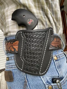 Leather Holster NAA Black Widow 2" North American Arms Ruff's Black - Picture 1 of 3