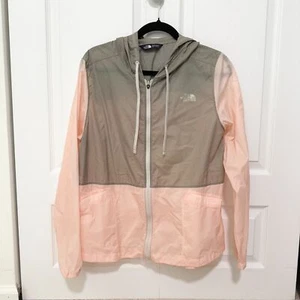 Women The North Face Cyclone Full Zip Windbreaker Jacket Light Pink Size Large - Picture 1 of 7