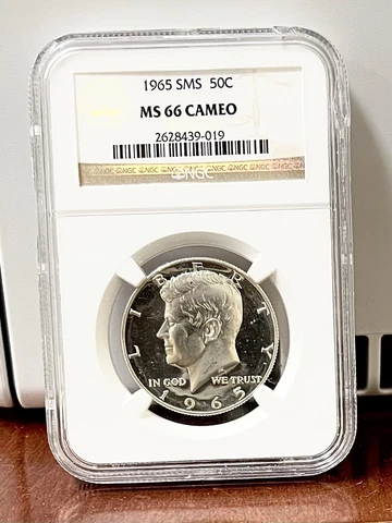 1965 50c SMS Kennedy Half Dollar NGC MS66 Cameo Special Mint Set Cover