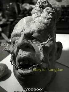 Unpainted Resin 20cm simon lee VOODOO head GK Collectible Statue In Stock - Foto 1 di 8
