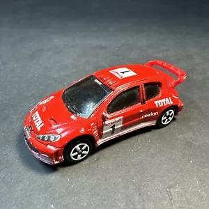 MAJORETTE Peugeot 206 CC WRC Rally Car N205B 1/57 Red Vintage Die-cast Model - Imagen 1 de 4
