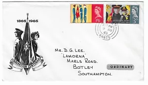 GB 1965 Ejército de Salvación FDC - Sin fósforo - Fareham, Hants Cancelar - Imagen 1 de 1