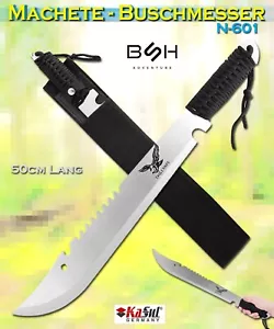 Machete N-601 Silber | Hackmesser Outdoormesser Buschmesser Messer 50cm Camping# - Bild 1 von 7