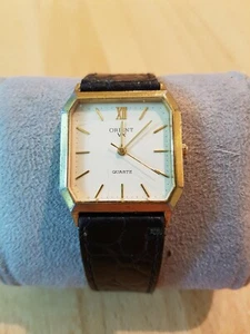 Vintage 80er Orient VX Quarz Damenuhr Analog Goldton - Bild 1 von 7